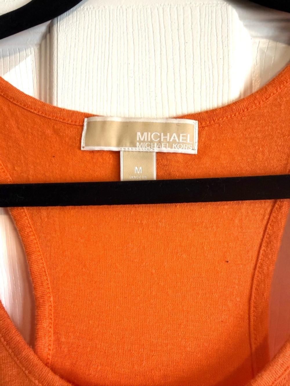 Michael Kors Orange Racerback Tank - Picture 3 of 3